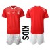 Tanie Strój piłkarski Szwajcaria Koszulka Podstawowej dla dziecięce MŚ 2022 Krótkie Rękawy (+ szorty)
